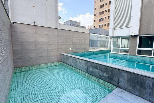 Área comum - Piscina de apartamento à venda com 2 quartos, 70m² em Funcionários, Belo Horizonte