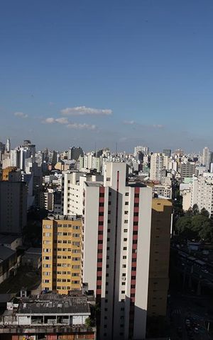 Studio à venda com 50m², 1 quarto e 1 vagaVista da cobertura