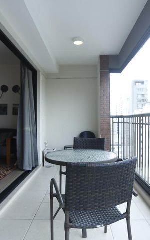 Studio para alugar com 40m², 1 quarto e 1 vagaVaranda