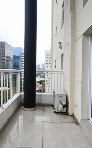 Apartamento para alugar com 78m², 1 quarto e 1 vagaVaranda