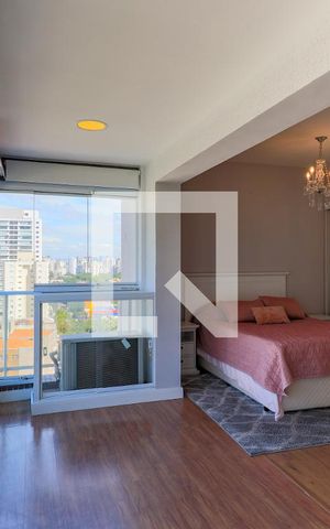 Studio para alugar com 48m², 1 quarto e 1 vaga Studio para alugar com 48m², 1 quarto e 1 vagaVaranda