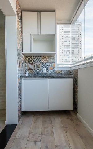 Apartamento à venda com 33m², 1 quarto e 1 vaga Apartamento à venda com 33m², 1 quarto e 1 vagaVaranda
