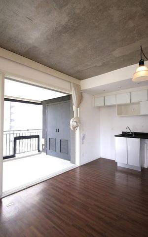 Studio à venda com 62m², 1 quarto e 1 vagaSala - Cozinha 