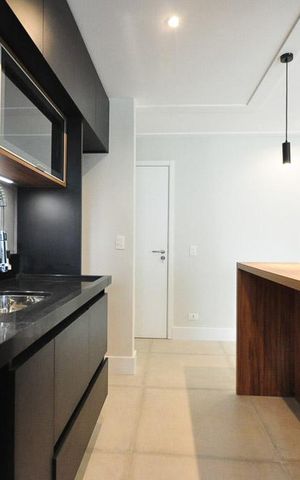 Studio para alugar com 47m², 1 quarto e 1 vagacozinha