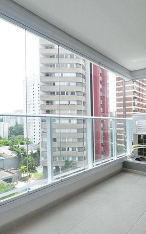 Studio para alugar com 47m², 1 quarto e 1 vagavaranda