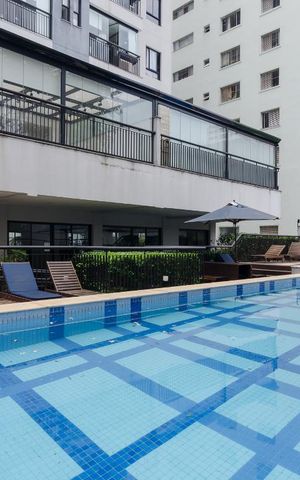 Apartamento à venda com 81m², 1 quarto e 1 vagaPiscina