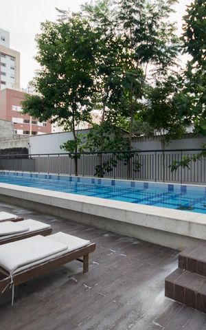 Studio para alugar com 31m², 1 quarto e 1 vagaPiscina
