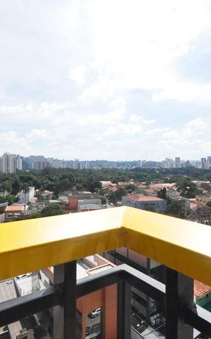 Studio para alugar com 32m², 1 quarto e 1 vagavista da cobertura