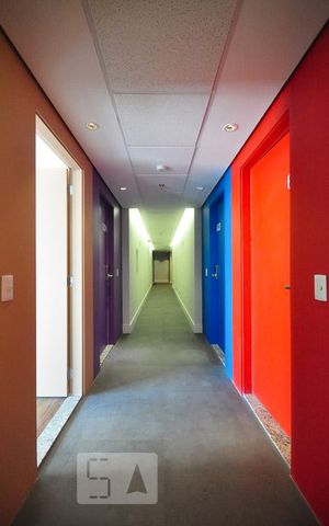 Studio para alugar com 32m², 1 quarto e 1 vagacorredor do elevador