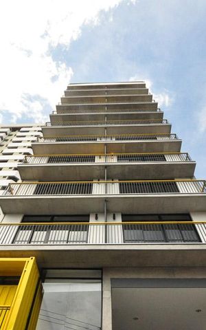 Studio para alugar com 32m², 1 quarto e 1 vagafachada