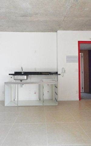 Studio para alugar com 32m², 1 quarto e 1 vagasala cozinha