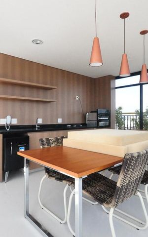 Studio para alugar com 32m², 1 quarto e 1 vagaespaço gourmet