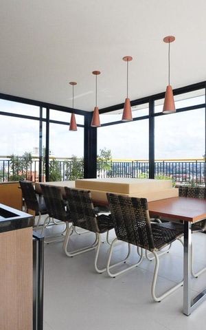 Studio para alugar com 32m², 1 quarto e 1 vagaespaço gourmet