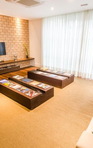 Studio para alugar com 46m², 1 quarto e 1 vaga Studio para alugar com 46m², 1 quarto e 1 vagaÁrea comum - Salão de festas