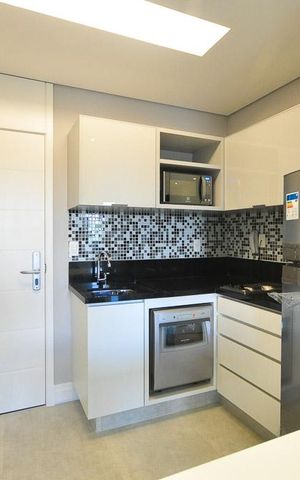 Studio à venda com 43m², 1 quarto e 1 vagacozinha