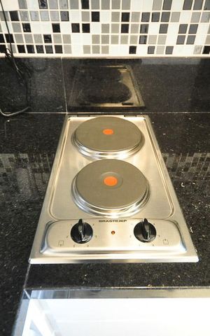 Studio à venda com 43m², 1 quarto e 1 vagadetalhe da cozinha