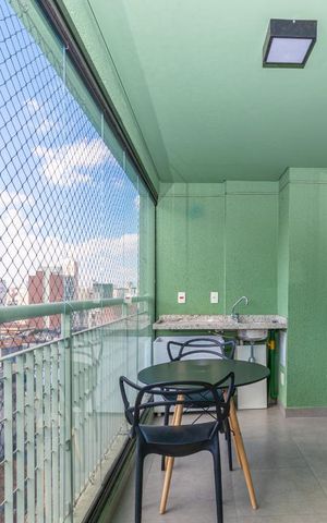 Studio à venda com 35m², 1 quarto e 1 vaga Studio à venda com 35m², 1 quarto e 1 vagaVaranda