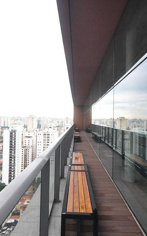 Studio à venda com 41m², 1 quarto e 1 vagavaranda da área de lazer