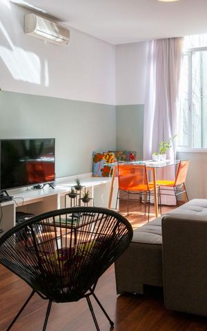 Apartamento à venda com 77m², 1 quarto e sem vagaSala