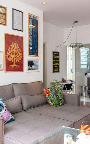 Apartamento à venda com 77m², 1 quarto e sem vagaSala