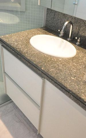 Apartamento à venda com 60m², 1 quarto e 1 vagadetalhe do banheiro suíte  