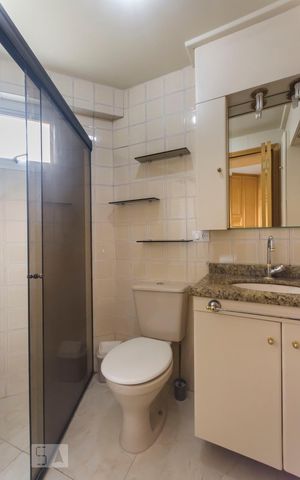 Apartamento para alugar com 43m², 1 quarto e 1 vaga Apartamento para alugar com 43m², 1 quarto e 1 vagaBanheiro Suite