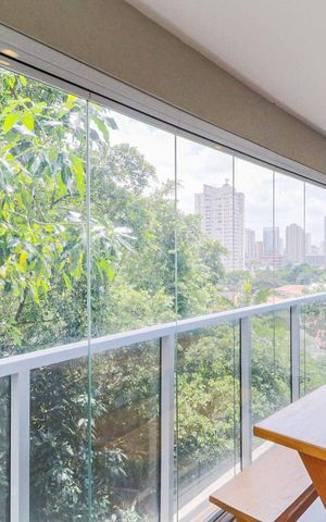Apartamento para alugar com 48m², 1 quarto e 1 vaga Apartamento para alugar com 48m², 1 quarto e 1 vagaVaranda