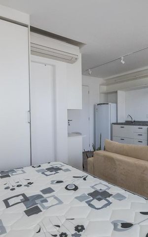Studio para alugar com 32m², 1 quarto e 1 vagaQuarto