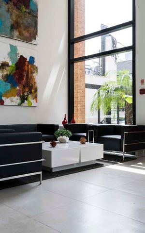Studio à venda com 38m², 1 quarto e 1 vagaStudio - Hall social