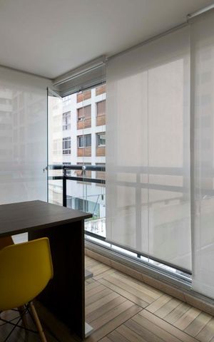 Studio à venda com 38m², 1 quarto e 1 vagaVaranda
