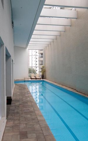 Studio à venda com 40m², 1 quarto e 1 vagaPiscina