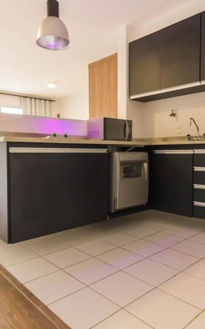 Studio à venda com 52m², 1 quarto e 1 vaga