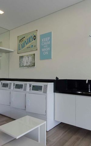 Studio à venda com 33m², 1 quarto e 1 vagaLavanderia