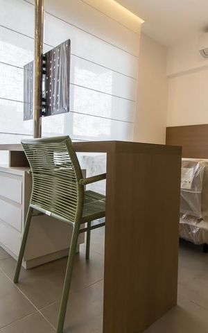 Studio à venda com 34m², 1 quarto e 1 vaga