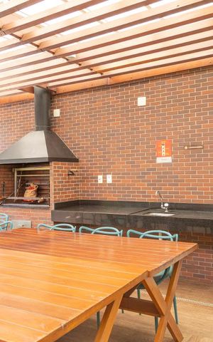 Apartamento à venda com 52m², 1 quarto e 1 vagaChurrasqueira