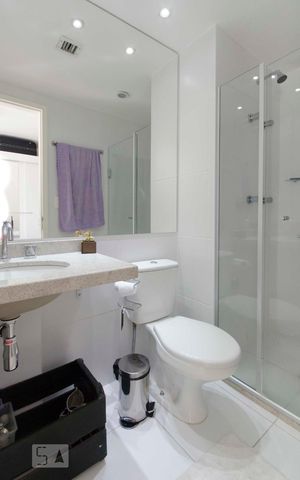 Apartamento à venda com 58m², 1 quarto e 1 vagaBanheiro Suíte piso superior