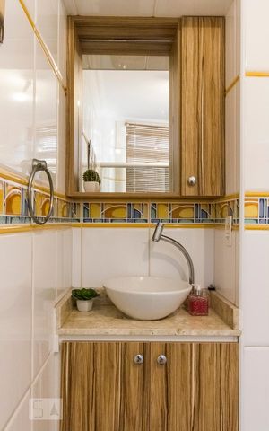 Apartamento à venda com 70m², 1 quarto e sem vagaPia do banheiro 