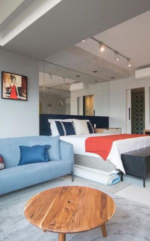 Studio para alugar com 43m², 1 quarto e 1 vagaSala/Suíte