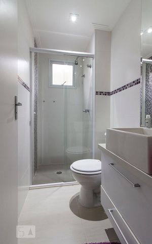 Apartamento para alugar com 63m², 2 quartos e 1 vagaBanheiro suíte 