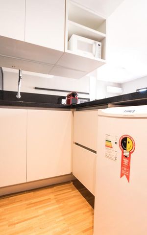 Studio à venda com 31m², 1 quarto e 1 vaga Studio à venda com 31m², 1 quarto e 1 vagaCozinha