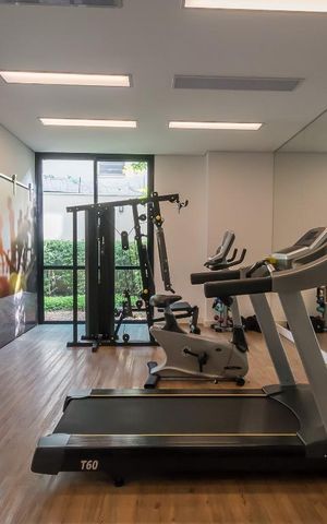 Apartamento para alugar com 41m², 1 quarto e 1 vaga Apartamento para alugar com 41m², 1 quarto e 1 vagaÁrea Comum - Academia