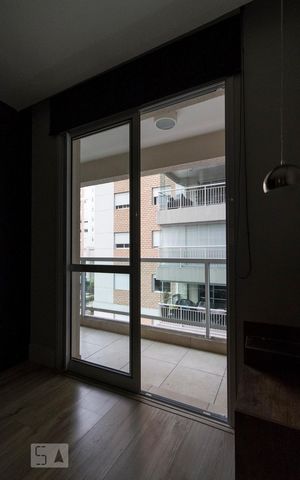 Studio à venda com 50m², 1 quarto e 1 vagaJanela da varanda quarto 