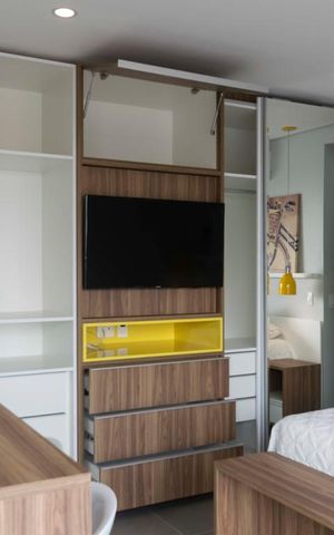 Studio para alugar com 33m², 1 quarto e 1 vagaStudio (Armários)