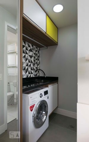 Studio para alugar com 33m², 1 quarto e 1 vagaLavanderia