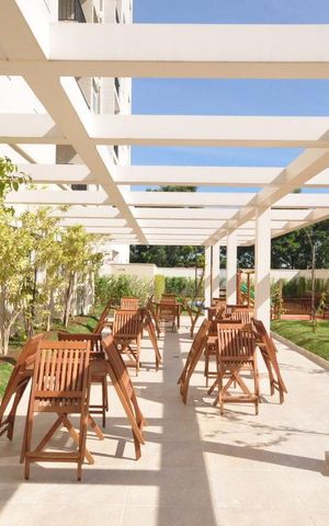 Apartamento à venda com 64m², 2 quartos e 2 vagasSalão de festa área externa
