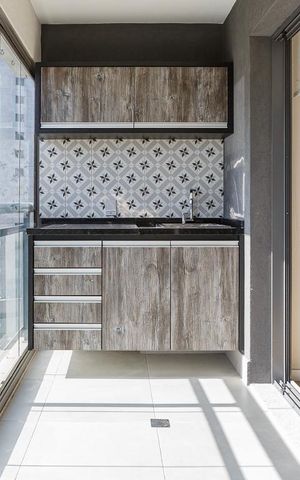 Studio à venda com 31m², 1 quarto e 1 vagaVaranda
