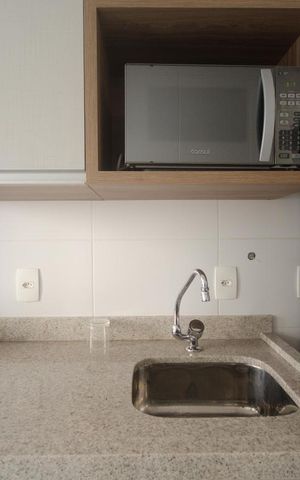 Apartamento para alugar com 40m², 1 quarto e 1 vaga Apartamento para alugar com 40m², 1 quarto e 1 vagaDetalhe Cozinha