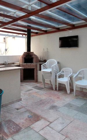 Apartamento à venda com 54m², 1 quarto e 1 vagaChurrasqueira