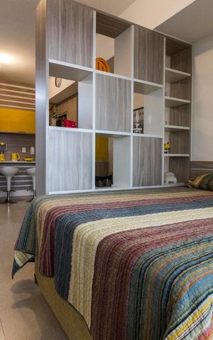 Studio à venda com 35m², 1 quarto e 1 vagaQuarto 