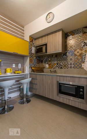 Studio à venda com 35m², 1 quarto e 1 vagaCozinha 